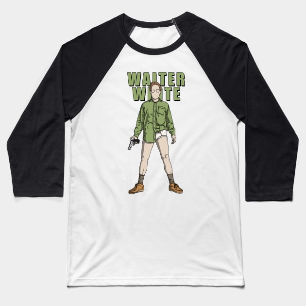 Walter White Baseball T-Shirt by mia_me